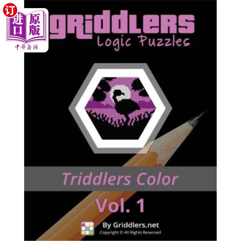 海外直订Griddlers Logic Puzzles - Triddlers Color Griddlers逻辑拼图-Triddler颜色