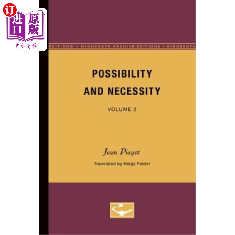 海外直订医药图书Possibility and Necessity: Volume 2 可能性与必要性；二卷