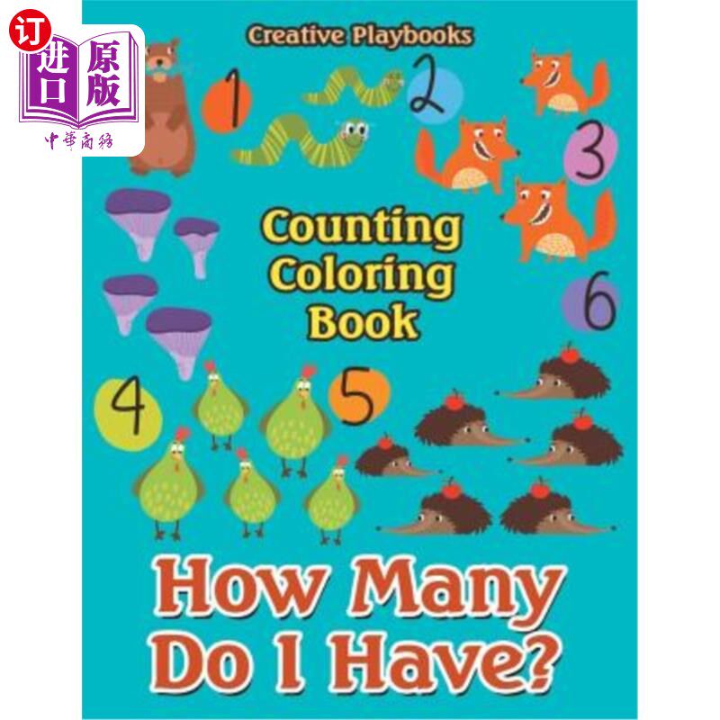海外直订How Many Do I Have? Counting Coloring Book 我有多少?数色书