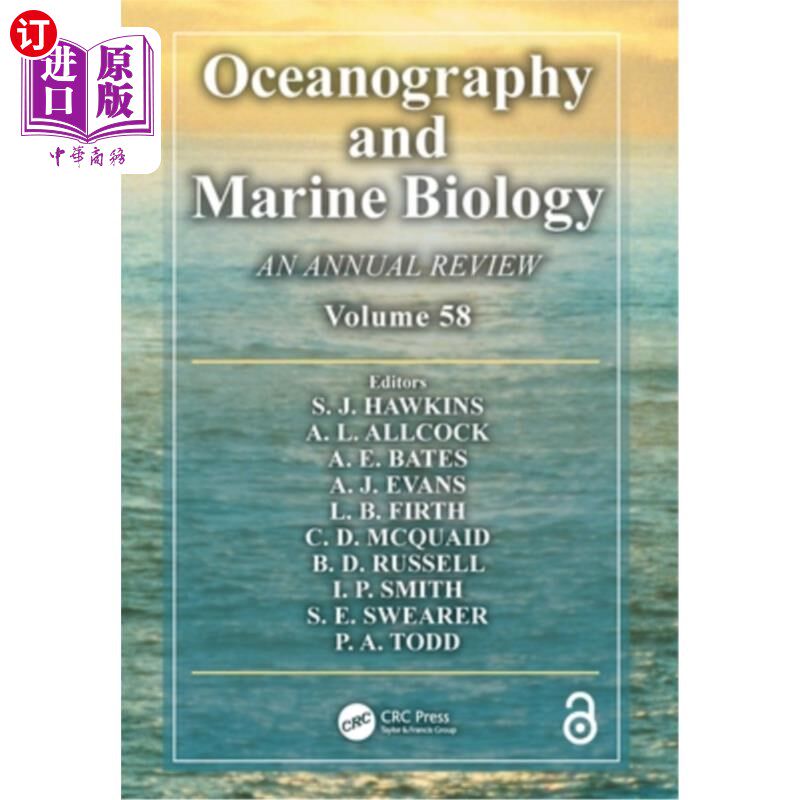 海外直订Oceanography and Marine Biology: An Annual Review, Volume 58 海洋学和海洋生物学:年度评论，第58卷