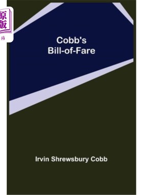 海外直订Cobb's Bill-of-Fare 柯布的票价单