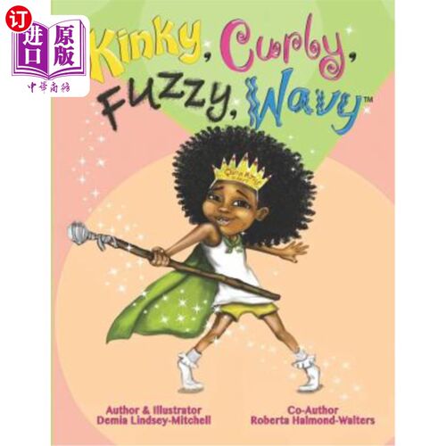 海外直订Kinky, Curly, Fuzzy, Wavy 扭结、卷曲、模糊、波浪形
