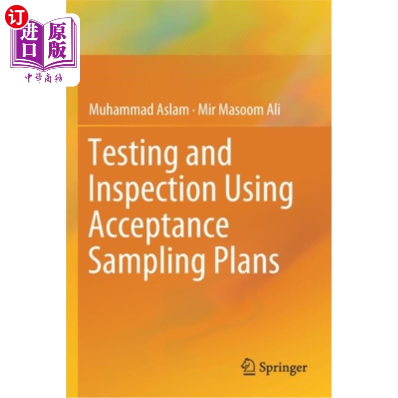 海外直订Testing and Inspection Using Acceptance Sampling Plans 使用验收抽样计划的测试和检验