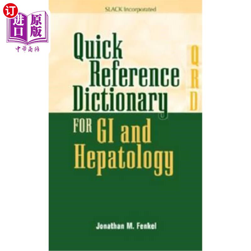 海外直订医药图书Quick Reference Dictionary for GI and Hepatology 胃肠和肝病快速参考词典