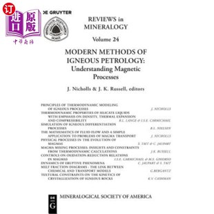 海外直订Modern Methods of Igneous Petrology: Understanding Magmatic Processes 火成岩的现代方法：了解岩浆过程