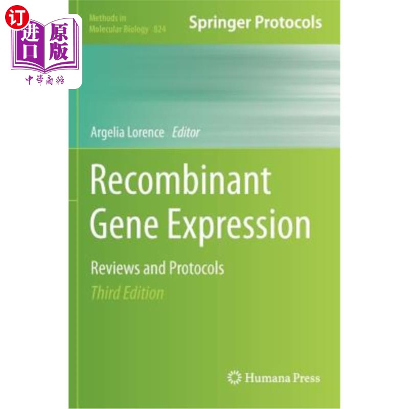 海外直订医药图书Recombinant Gene Expression 重组基因表达