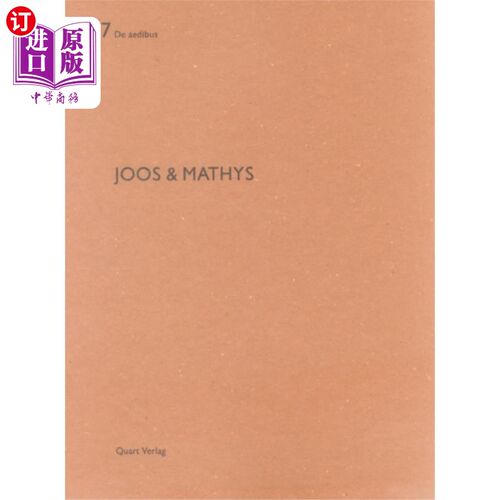 海外直订Joos and Mathys: De aedibus 57 Joos 和 Mathys：De aedibus 57