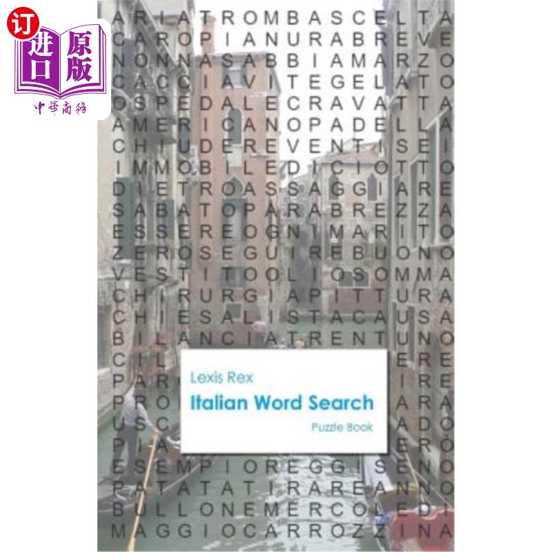 海外直订Italian Word Search 意大利语单词搜索