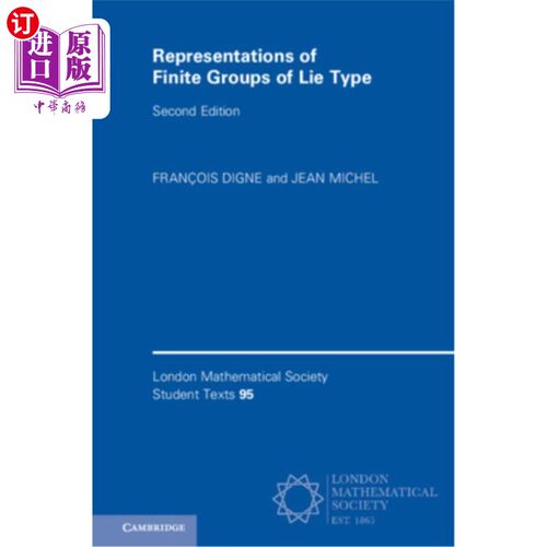 海外直订Representations of Finite Groups of Lie Type 李型有限群的表示