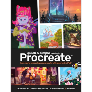 Quick & Simple Painting in Procreate 进口艺术 Procreate简单快捷的绘画教程 3dtotal 【中商原版】