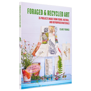 现货 英国拼贴画艺术家 觅食和回收艺术 35 种创意方式 Foraged and Recycled Art 英文原版 Clare Youngs 废物利用【中商原版】