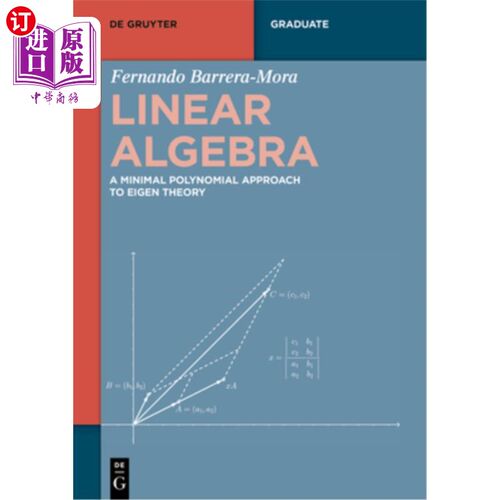 海外直订Linear Algebra 线性代数:特征论的最小多项式方法