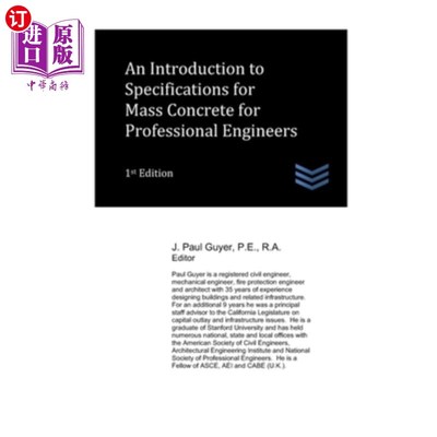 海外直订An Introduction to Specifications for Mass Concrete for Professional Engineers 专业工程师大体积混凝土规范导