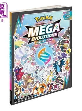 宝可梦 官方超级进化贴纸书 英文原版 Pokemon the Official Mega Evolutions Sticker Book Pikachu Press【中商原版】