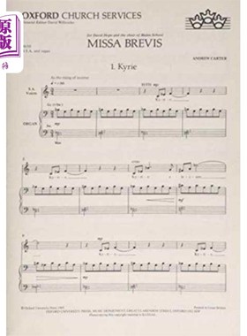 海外直订Missa Brevis 米萨·布雷维斯