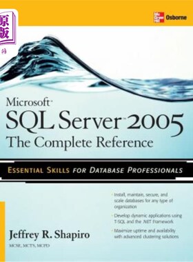 海外直订Microsoft SQL Server 2005: The Complete Reference: Full Coverage of All New and  Microsoft