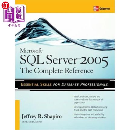 海外直订Microsoft SQL Server 2005: The Complete Reference: Full Coverage of All New and  Microsoft