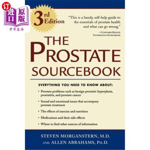 海外直订医药图书The Prostate Sourcebook 前列腺原始资料