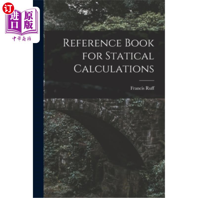 海外直订Reference Book for Statical Calculations 静力计算参考书