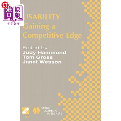 海外直订Usability: Gaining a Competitive Edge 可用性:获得竞争优势