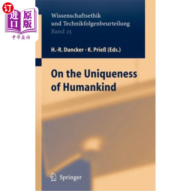 海外直订On the Uniqueness of Humankind 论人类的独特性