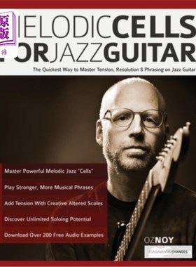 海外直订Melodic Cells for Jazz Guitar 爵士吉他旋律细胞