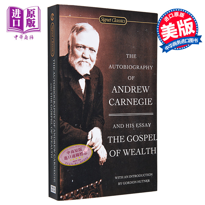 安德鲁卡内基自传【中商原版】Autobiography of Andrew Carnegie  英文原版