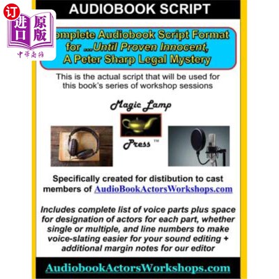 海外直订AudioBook Script for AudiobookActingWorkshops.com: ...Until Proven Innocent: Pet AudiobookA