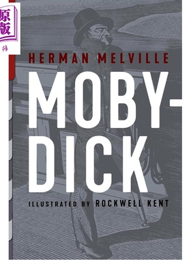 预售 麦尔维尔 白鲸 精装插图 美国版画家洛克威尔 肯特 英文原版 Moby Dick Illustrated Rockwel【中商原版】