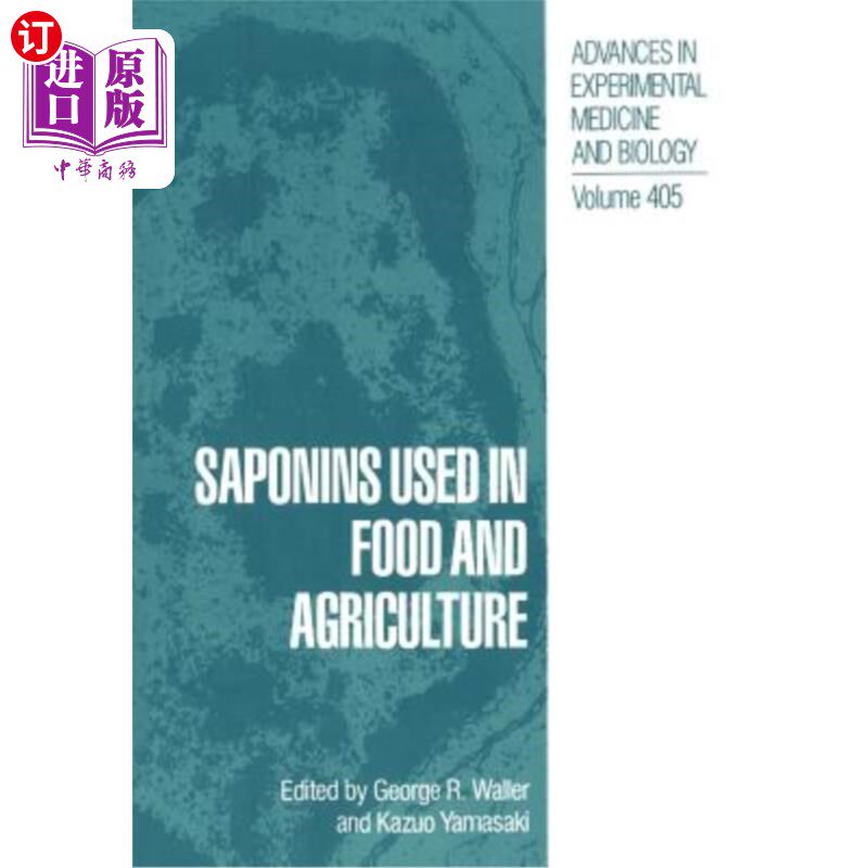 海外直订Saponins Used in Food and Agriculture 用于食品和农业的皂甙