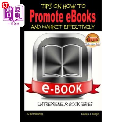 海外直订Tips on How to Promote eBooks And Market Effectively 如何有效推广电子书和市场的技巧