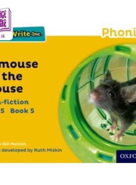 海外直订Read Write Inc. Phonics: Yellow Set 5 Non-fictio... Read Write公司自然拼读:黄色套装5非小说类5房子里的一只老