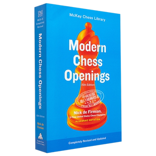 现代国际象棋开局 MCO-15 国际象棋书籍 英文原版 Modern Chess Openings MCO-15 Revised 【中商原版】可搭后翼弃兵