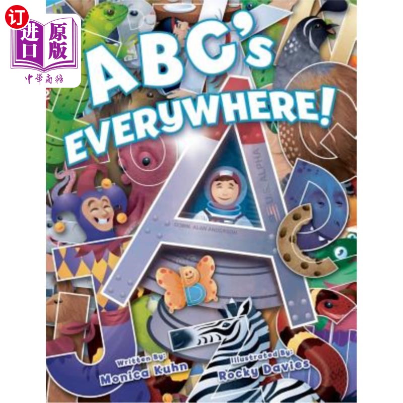 海外直订ABC's Everywhere!: Learn the letters by finding their shapes in everyday things! ABC无处不在！：通过在日常
