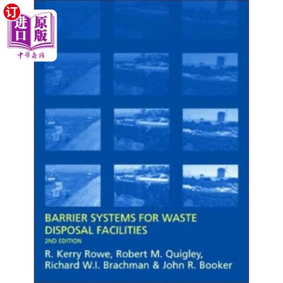海外直订Barrier Systems for Waste Disposal Facilities 废物处理设施的屏障系统