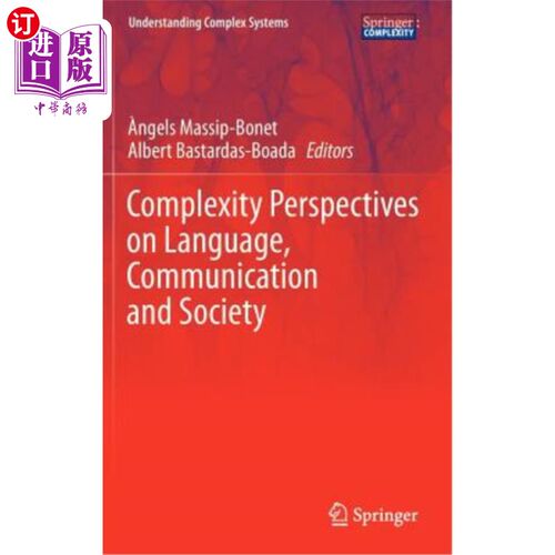 海外直订Complexity Perspectives on Language, Communication and Society 语言、交际与社会的复杂性透视