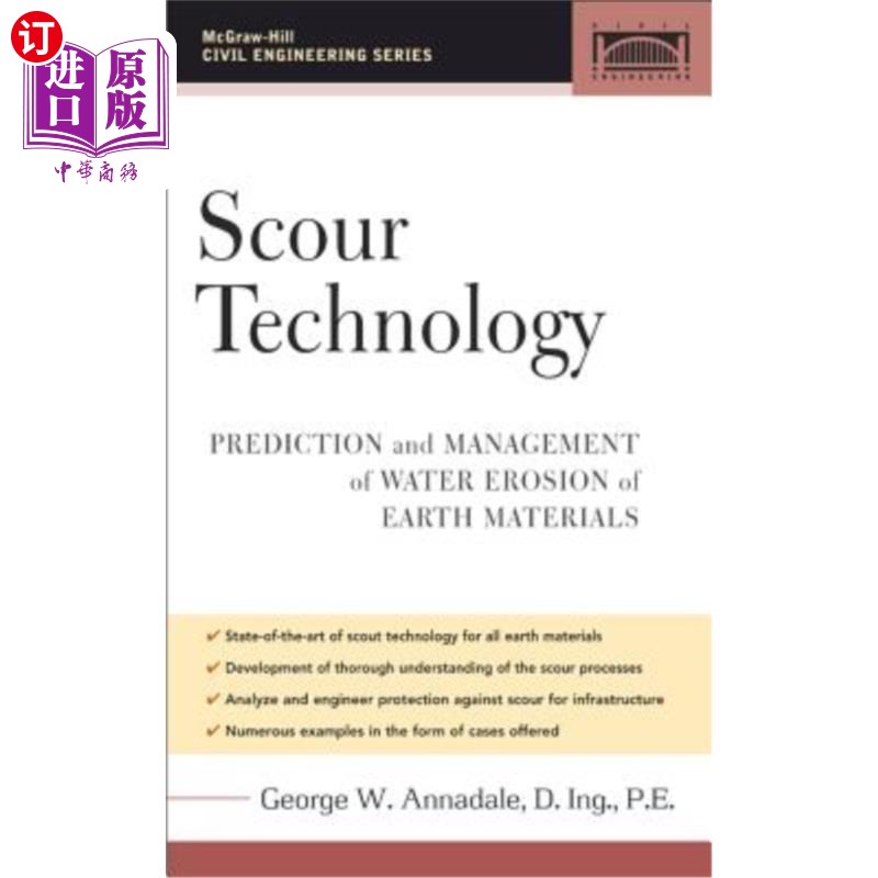 海外直订Scour Technology: Mechanics and Engineering Practice 冲刷技术:力学与工程实践
