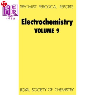 海外直订Electrochemistry: Volume 9 电化学：第9卷