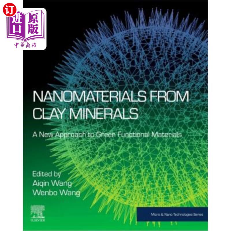 海外直订Nanomaterials from Clay Minerals: A New Approach to Green Functional Materials 粘土矿物纳米材料：绿色功能材