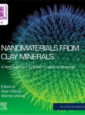 海外直订Nanomaterials from Clay Minerals: A New Approach to Green Functional Materials 粘土矿物纳米材料：绿色功能材