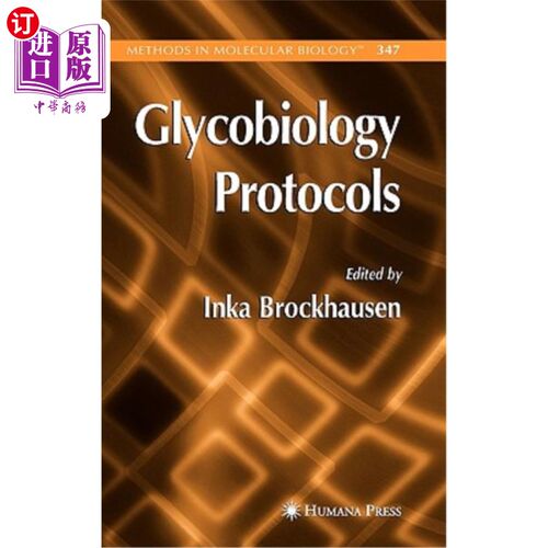海外直订Glycobiology Protocols 糖生物学的协议