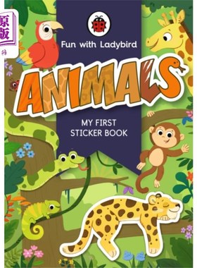 海外直订Fun With Ladybird: My First Sticker Book: Animals 乐趣与瓢虫:我的第一本贴纸书:动物