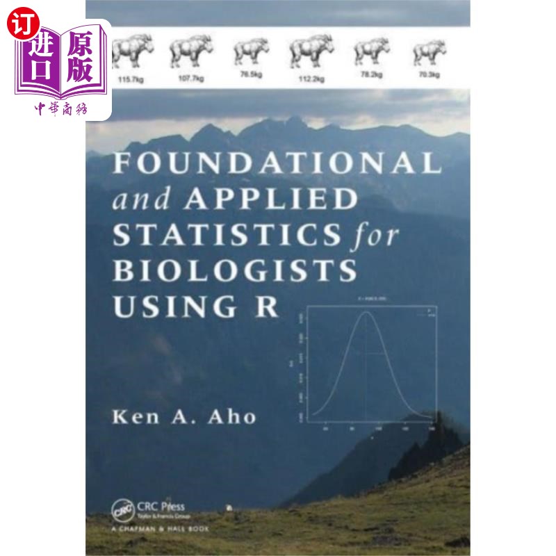 海外直订Foundational and Applied Statistics for Biologis... 生物学家基础和应用统计学使用R