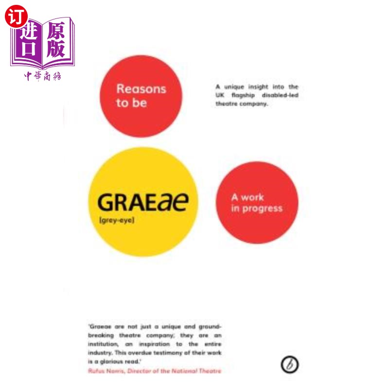 海外直订Reasons to Be Graeae: A Work in Progress 悲伤的理由:一项正在进行的工作 书籍/杂志/报纸 原版其它 原图主图