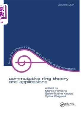 海外直订Commutative Ring Theory and Applications 交换环理论及其应用