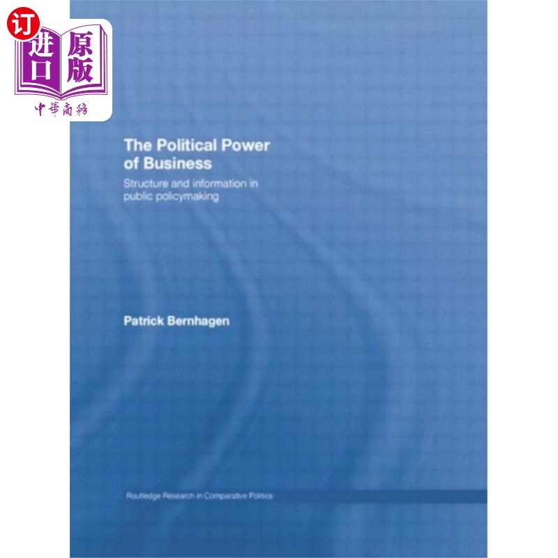 海外直订Political Power of Business 商业的政治力量