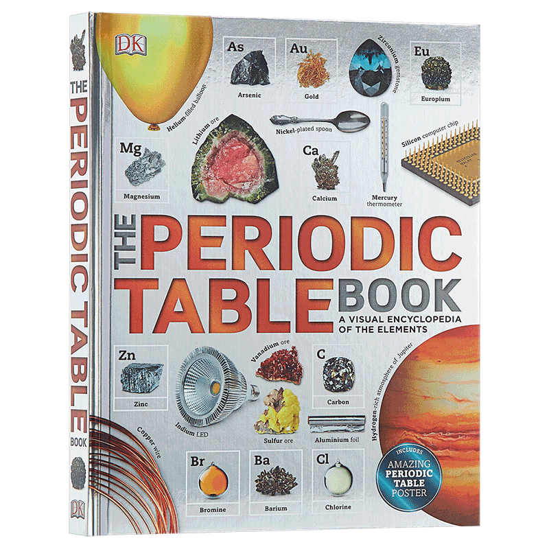 预售 【中商原版】元素周期表 英文原版 The Periodic Table Book : A Visual Encyclopedia of the Elements  DK