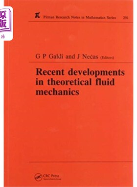 海外直订Recent Developments in Theoretical Fluid Mechani... 理论流体力学的新进展