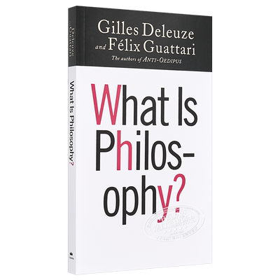 预售 什么是哲学 德勒兹 What Is Philosophy 英文原版 卡夫卡 为弱势文学而作 Gilles Deleuze 哲学【中商原版】