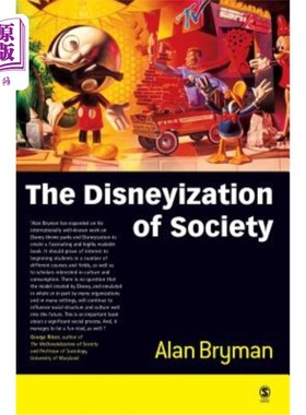 海外直订The Disneyization of Society 迪斯尼化的社会